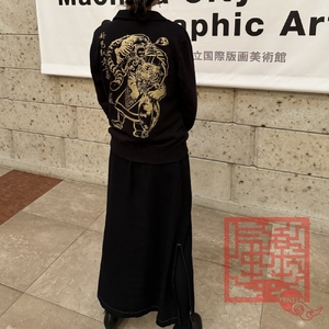 気楽中華TENTEN謹製 本格四川辣油・上海葱油 と オリジナルシャツ のセット【秦帝国の魂】ドライ 長袖 シャツ (M) [0040]