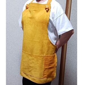 BBQ用 牛革ベロアエプロン