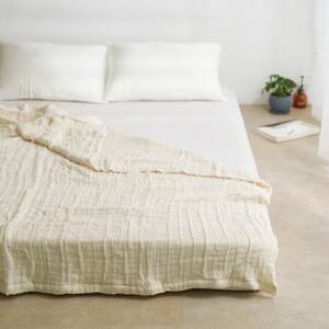 8重ガーゼケット シフォン 軽量タイプ 綿100% シングルサイズ アイボリー 日本製