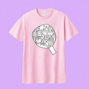 あうわぬりえ(だんじりうちわ柄、ピンク、110cm)