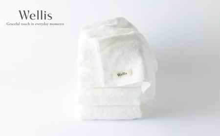 Wellis【極上の肌心地】バスタオル4枚 ナチュラルホワイト（009_5108）