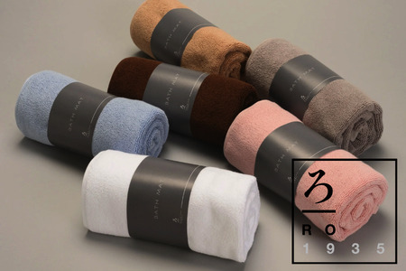 ろ七タオル ROSHICHI ホテル仕様バスマット ミスティブルー2枚(009_5145)