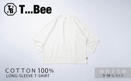 橘織物 T...Bee 長袖 Tee White (009_5225)