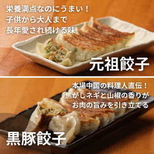 ㉖ぎょーざやさんの餃子詰め合わせセット (2種 元祖+黒豚 計108個)(027_5028)※北海道・沖縄・離島への配送不可