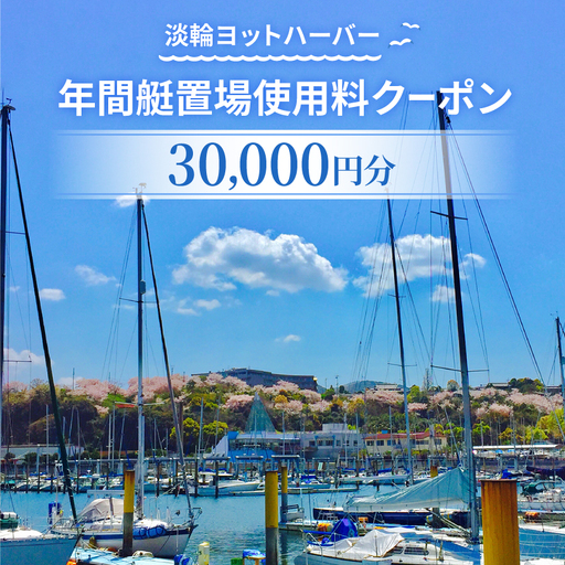 淡輪ヨットハーバー 年間艇置場使用料クーポン 30,000円分