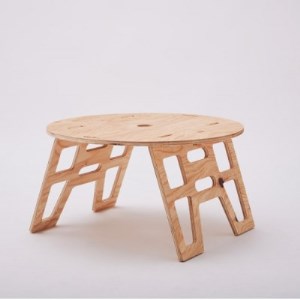THE BARA +BARA Roundテーブル カラー:ナチュラル_雑貨・日用品 アウトドア用品 スポーツ・アウトドア用品 _