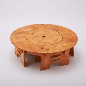 THE BARA +BARA Roundテーブルセット カラー:メープル_雑貨・日用品 アウトドア用品 スポーツ・アウトドア用品 _