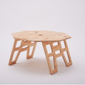 THE BARA +BARA Octagonテーブル カラー:ナチュラル_雑貨・日用品 アウトドア用品 スポーツ・アウトドア用品 _