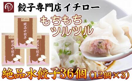 [ギョーザ専門店イチロー]絶品水餃子36個(12個×3)