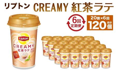 森永乳業 リプトン CREAMY紅茶ラテ 240ml× 20個 （定期便）2ヶ月間に1回 年6回の定期便