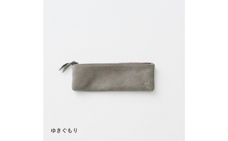 ENISICA エニシカ ジビエ鹿革 カクシカ ペンケース 雪曇(ゆきぐもり)