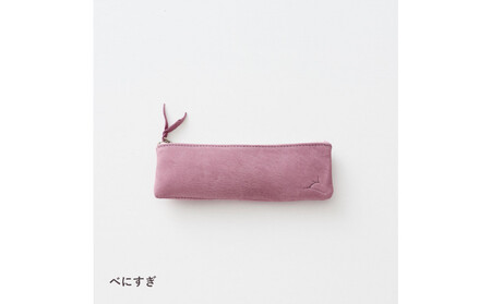 ENISICA エニシカ ジビエ鹿革 カクシカ ペンケース 紅杉(べにすぎ)