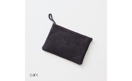 ENISICA エニシカ ジビエ鹿革 トモシカポーチM 古墨(こぼく)