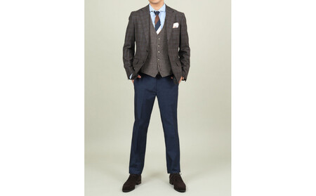 【B-THREE MEN/ビースリーメン】上品なのにラクチン メンズストレートパンツ(550087)