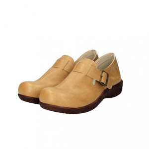 ベルトコンフォートシューズ|マスタード 3L(25.0cm) レディース スリッポン 幅広 甲高 外反母趾 ゆったり幅 大人気 靴