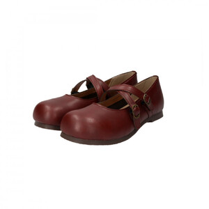 クロスベルトコンフォートシューズ|ワイン L(24.0cm) レディース スリッポン ストラップシューズ 幅広 甲高 外反母趾 ゆったり幅 大人気 靴