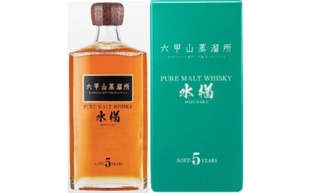 六甲山蒸溜所ピュアモルトウイスキー水楢5年 *化粧箱付き