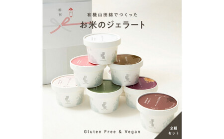 田田田堂 『お米のジェラート 全種セット 8個入(8種×各1個)』 天然麹で発行させた甘酒の「ヴィーガンジェラート」