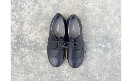 軽量メダリオンシューズ　【ブラック / サイズ　22.0センチ】