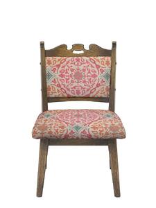[神戸を代表する]創業150年日本一古い洋家具屋の小椅子ポロチェア[永田良介商店][Pink oriental/Low type]