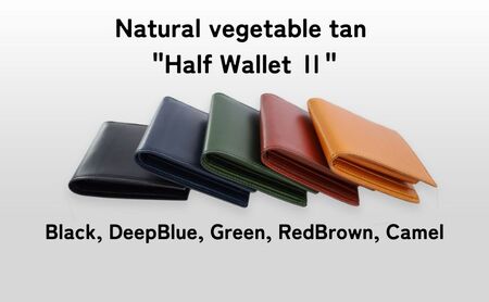 財布 TAANNERR Half Wallet 2 ブラック ディープブルー グリーン レッドブラウン キャメル 姫路 レザー ユニセックス ケアクリーム付き 二つ折り 二つ折り財布 ハーフウォレット 革小物 本革 日本製 職人手づくり ブランド 兵庫 兵庫県 姫路市 Black