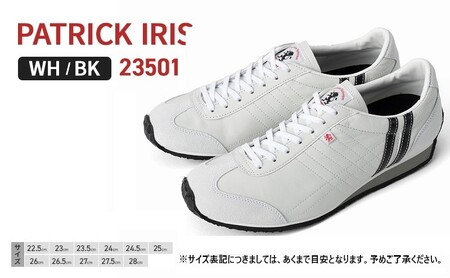 PATRICK IRIS WH/BK23501 22.5cm(EUサイズ:35)