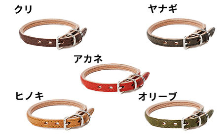 good collar 2号[犬 猫 首輪] ヒノキ