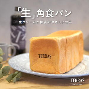 【TERRAS】こだわり「生」角食パン1本(2斤)〈冷凍〉【配送不可地域：離島】【1531658】