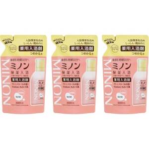 ミノン薬用保湿入浴剤詰替用3個セット