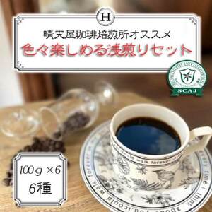 色々楽しめる浅煎りセット 100g×6