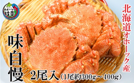 冷凍毛がに(小) 250g～400g×2尾【オホーツク枝幸産】海洋食品