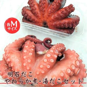 明石だこ やわらか煮 ・ 湯だこ セット[ 明石たこ 食べ比べ ボイルたこ 煮だこ 蛸 ]