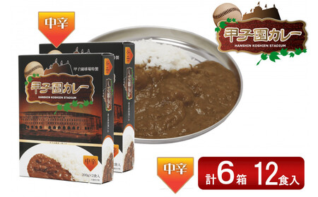 甲子園カレー[中辛]6箱セット12食入