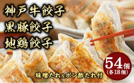 芦屋 伊東屋謹製「神戸牛餃子・黒豚餃子・地鶏」各1折セット (たれ付) [お中元 到着目安7月下旬][ぎょうざ ギョーザ 中華 点心 惣菜 簡単 おうち おかず おつまみ 牛肉 豚肉 鶏肉 もちもち皮 ジューシー 肉汁 冷凍 食べ比べ イトー屋 お取り寄せ ギフト お中元 お歳暮