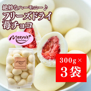フリーズドライ苺チョコ 900g 300gx3袋 4月〜10月発送 チョコレート チョコ スイーツ お菓子 おかし いちご ホワイトチョコ ギフト プレゼント 兵庫県 伊丹市