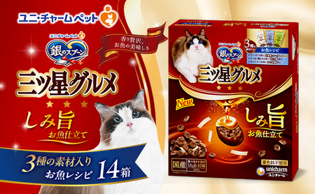 銀のスプーン 三ツ星グルメ しみ旨 お魚仕立て 3種の素材入り お魚レシピ 160g×14箱