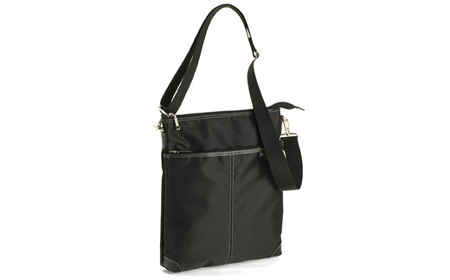 豊岡産鞄 薄マチ手無ナイロンSD（大）（33771-01）黒 / かばん カバン 鞄 バッグ