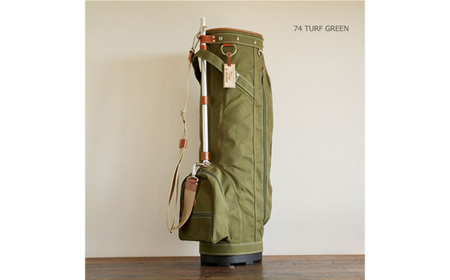 木の庄帆布 ゴルフバッグ KH-CPB01W カートバッグ 木のマーク/パイプキャディバッグ（ターフグリーン）/ KinoshoTRANSIT キャディバッグ ゴルフ用品 軽量 帆布製 メンズ レディース キャディーバッグ グリーン 緑色【2024年モデル】