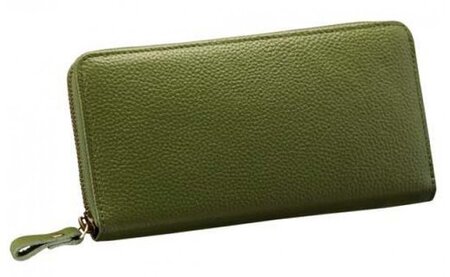 豊岡工房 牛革コインが分けられる長財布(3774-03)オリーブ