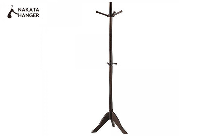 ナカタハンガー John Pole Hanger ジョン・ポールハンガー / ポール 高さ 175cm スモークブラウン 木製 中田工芸 フック 帽子掛け 洋服掛け 収納 スリム シンプル モダン インテリア 家具 おしゃれ 高級 クローク オフィス レストラン