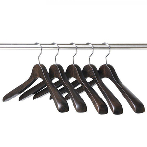 NAKATA HANGER メンズジャケットハンガー SET-15N 5本 スモークブラウン / ハンガー 国産 木製 中田工芸製 ナカタハンガー 紳士服 メンズ スーツ ジャケット シャツ ジャケットハンガー クローゼット 収納