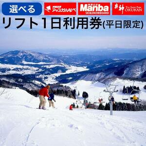 神鍋高原スキー場 共通リフト1日券引換証 平日限定 / 11月下旬より発送予定 スキー スノーボード スノボ ボード 神鍋 奥神鍋 万場 アップかんなべ まんば おくかん スキー場 リフト 神鍋高原 ゲレンデ 冬旅行