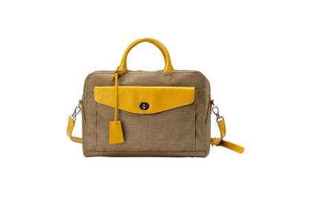 豊岡鞄 7802 キャリアケースＳ（ベージュ×イエロー）