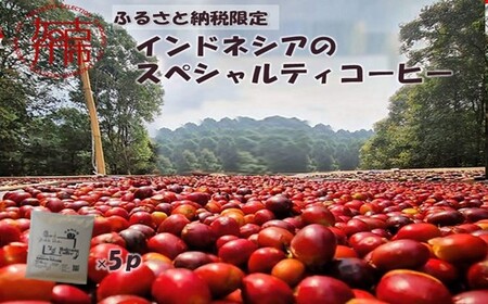 [ふるさと納税限定]インドネシアのスペシャルティコーヒー(ドリップパック)[ コーヒー ドリップパック 焙煎 Kotobuki焙煎 ][2400G11704]