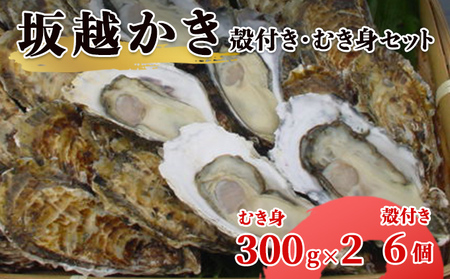 [2025年1月中旬から出荷]坂越かき 殻付き6個・むき身 (300g×2)セット(北海道・沖縄・離島への配送不可)[ 牡蠣 冬牡蠣 ]