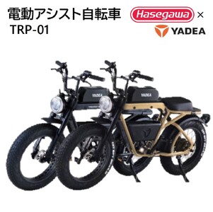 [電動アシスト自転車] TRP-01 ブラック [ハセガワモビリティ×YADEA](900-1)