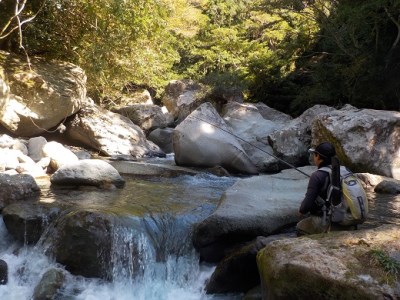 【日本製・渓流竿】サンテック FIELD MASTER 英ロング２H 71  107-1