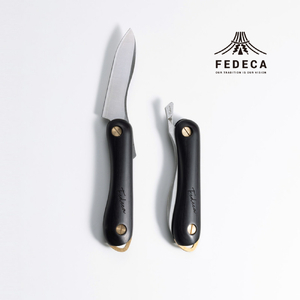 [FEDECA] 折畳式料理ナイフ Solo プレーンブラック 000952