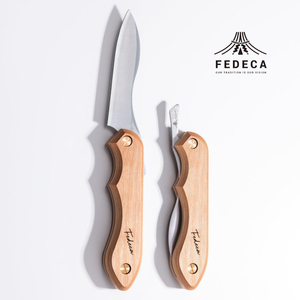 【FEDECA】折畳式料理ナイフ プレーンホワイト 001112
