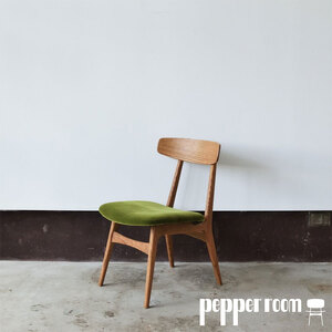 ダイニングチェア 01 オーク モケットグリーン | インテリア 家具